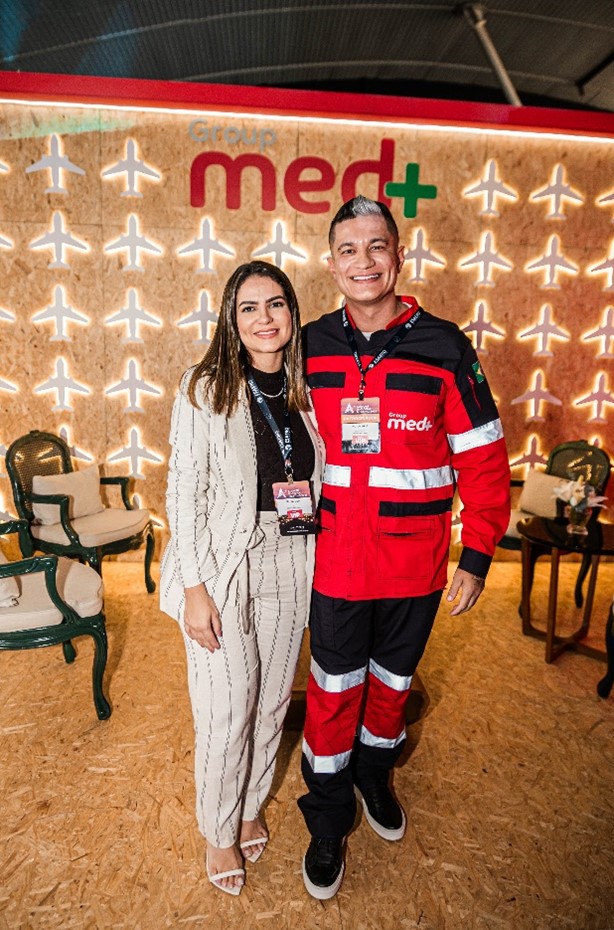 Victor Reis e Bruna Livia - CEO do Grupo Med Mais